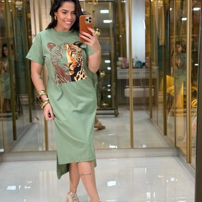 Camisetão Tigre Verde menta