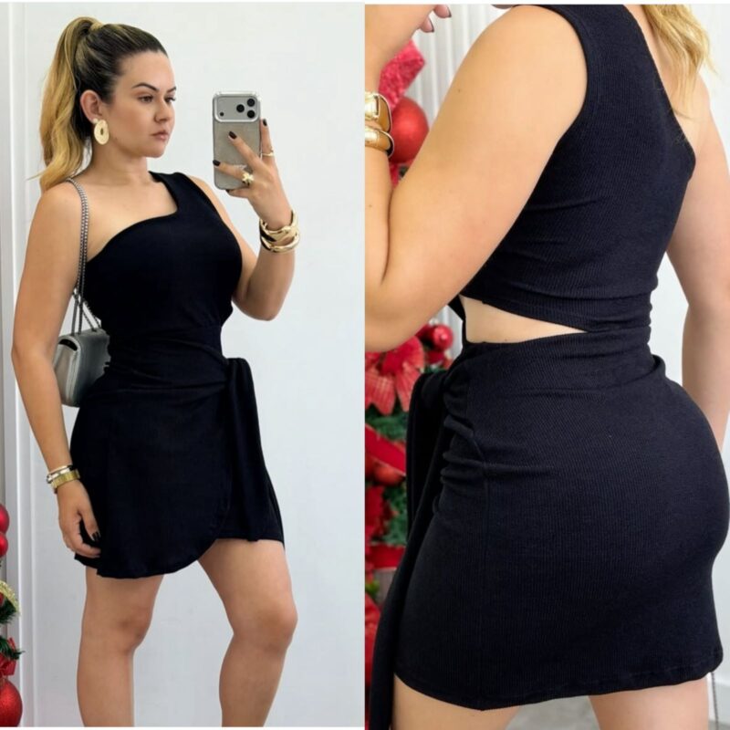 Vestido Mula Manca com Amarração Frontal