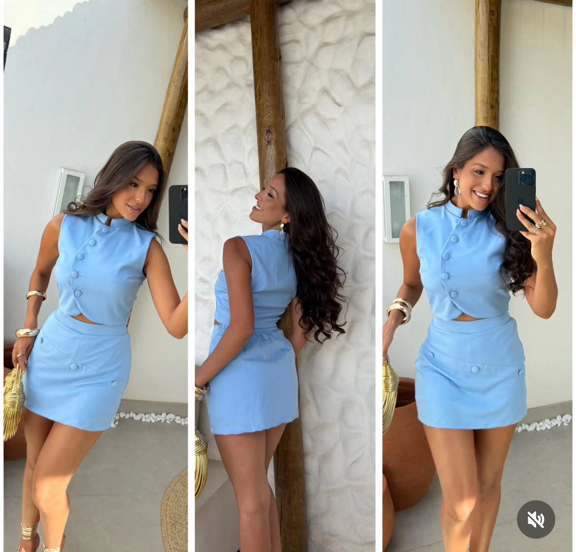 Conjunto Antonella Azul