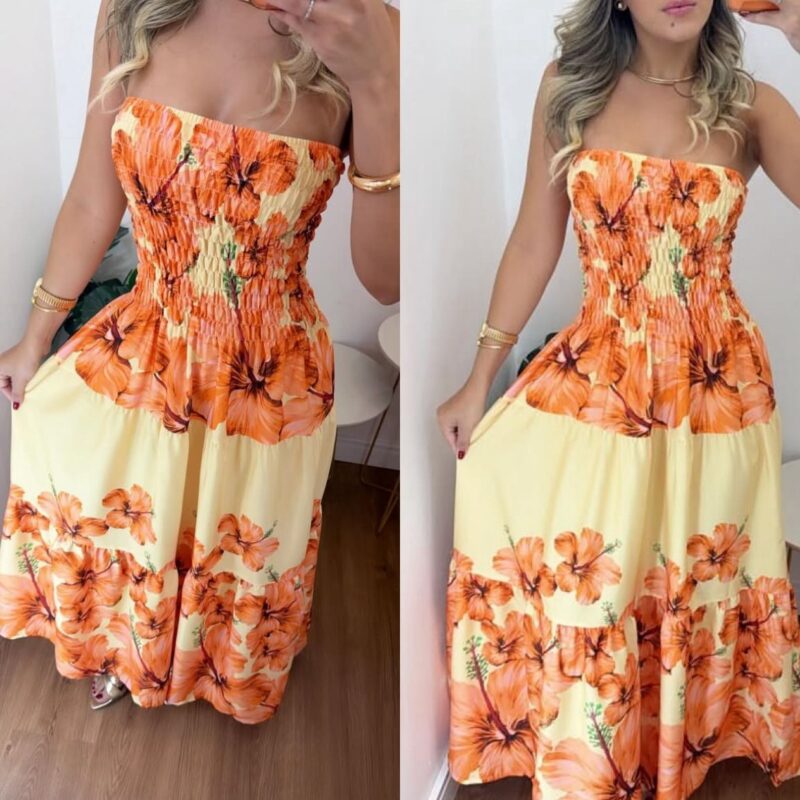 Vestido Giane Laranja