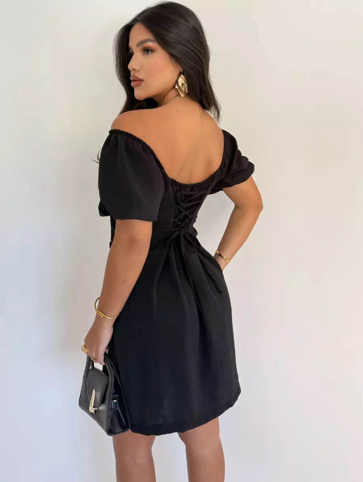 Macaquinho/Vestido Laura Preto - Imagem 2